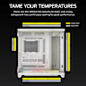 AIR 5400 LX-R RGB iCUE LINK Triple Chamber Mid-Tower PC Case - White