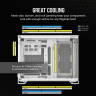 2500X Mid-Tower Dual Chamber PC Case - White