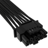 Premium Individually Sleeved 12+4pin PCIe Gen 5 12V-2x6 600W cable, Type 4, BLACK