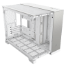 2500X Micro ATX Dual Chamber PC Case - White/Satin Gray Aluminum