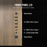 6500X Mid-Tower Dual Chamber PC Case - Black/Walnut Wood
