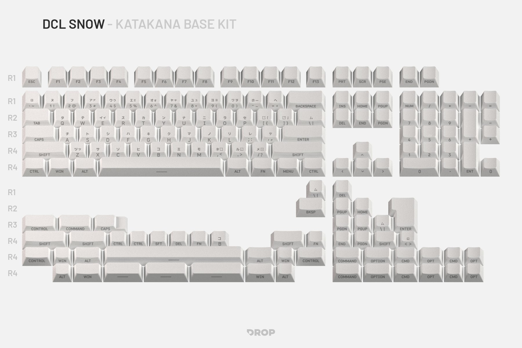 Drop DCL Snow International Keycap Set - JP