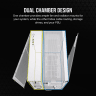 6500X Mid-Tower Dual Chamber PC Case - White