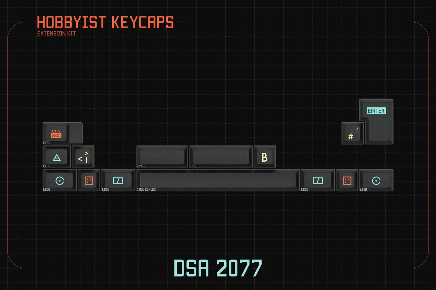 Drop + Glimy DSA 2077 Keycap Set - Hobbyist