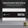 RM White Series™ RM750 — 750 Watt 80 PLUS Gold Fully Modular ATX PSU