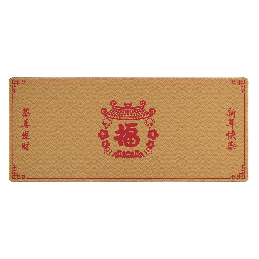 Drop + Boba.Types Lunar New Year Desk Mat - Gold