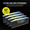 VENGEANCE® RGB 96GB (4x24GB) DDR5 DRAM 6400MT/s CL32 Memory Kit — Black