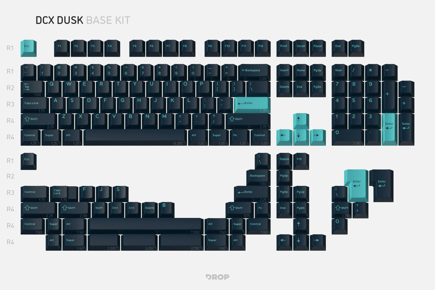 Drop DCX Dusk Keycap Set