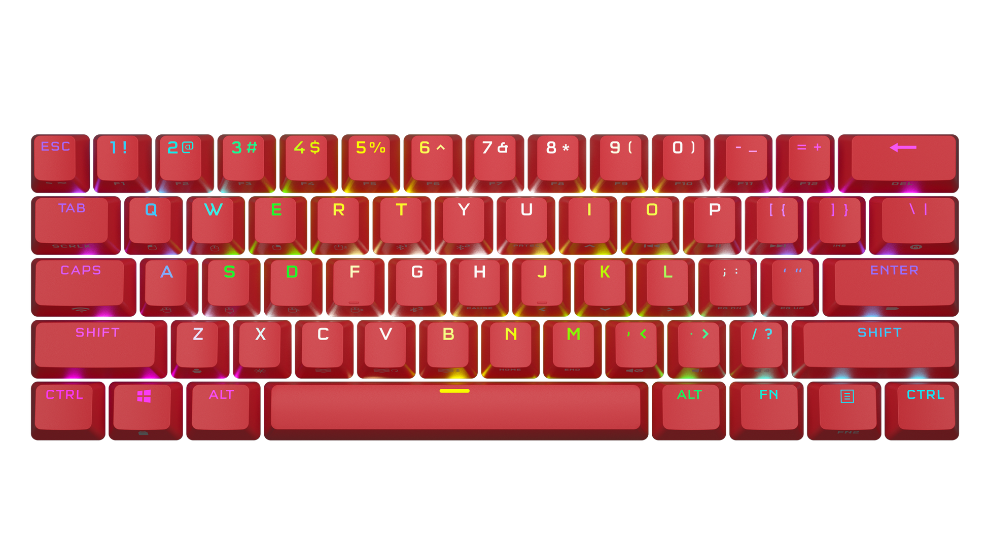 K70 Keycaps - Red