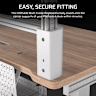 Multi Frame Pegboard Desk Organizer for Platform:4 - White