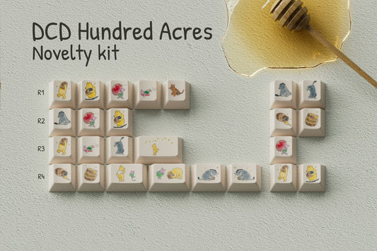 Drop + Bees.Keys DCD Hundred Acres Keycap Set - Novelties Kit