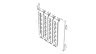 9000D/1000D Replacement Expansion Slot Vertical Mount Adapter, White