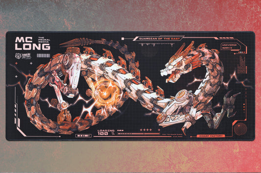 Drop + Dwarf Factory Mc.Long Mecha Desk Mat - Beige