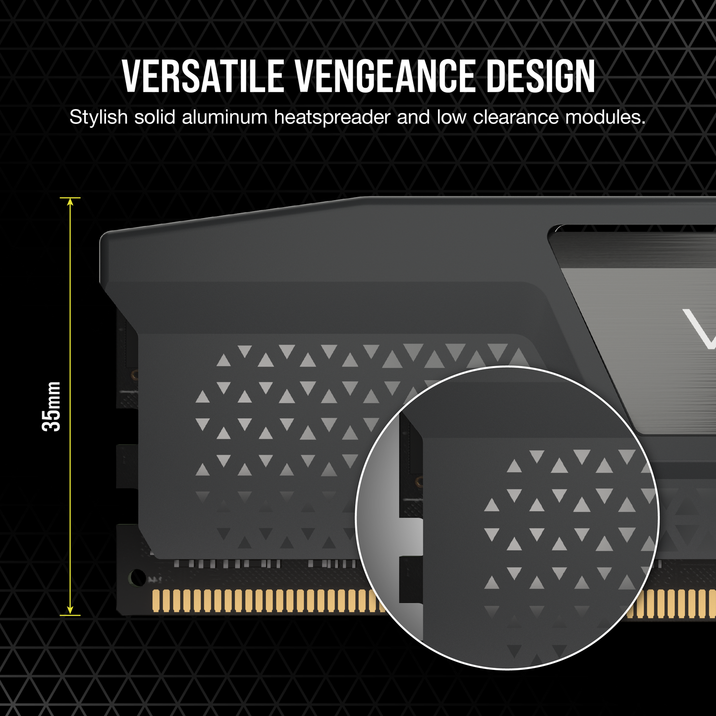 VENGEANCE® 64GB (4x16GB) DDR5 DRAM Up To 6000MT/s CL36 AMD EXPO & Intel XMP Memory