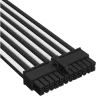 Premium Individually Sleeved ATX 24-Pin Cable Type 5 Gen 5, White/Black