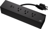 Platform Series On-Desk 3-Port Power Strip & Mounting Hardware