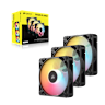 RS120-R ARGB 120mm PWM Reverse Fans Triple Pack