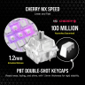 K65 RGB MINI 60% Mechanical Gaming Keyboard — CHERRY MX SPEED — White