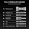 HX1500i Fully Modular Ultra-Low Noise Platinum ATX 1500 Watt PC Power Supply