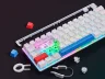 K70 PRO MINI WIRELESS RGB 60% Mechanical Gaming Keyboard, Backlit RGB LED, CHERRY MX Blue, White, White PBT Keycaps