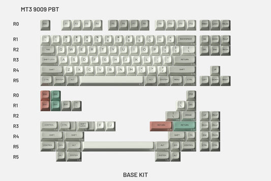Drop + MiTo MT3 9009 PBT Keycap Set - Base Kit