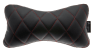 T1 RACE Head/Neck Cushion, Black with Red Stitching