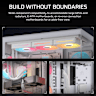 3500X LX-R RGB iCUE LINK Mid-Tower PC Case - White