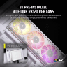 iCUE LINK 3500X RGB Mid-Tower PC Case - White