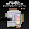 3500X LX-R RGB iCUE LINK Mid-Tower PC Case - White