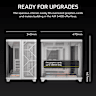AIR 5400 RS-R ARGB Triple Chamber Mid-Tower PC Case - White