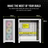 iCUE 4000D RGB AIRFLOW Mid-Tower Case, True White - 3x AF120 RGB ELITE White Fans - iCUE Lighting Node PRO Controller - High-airflow Design