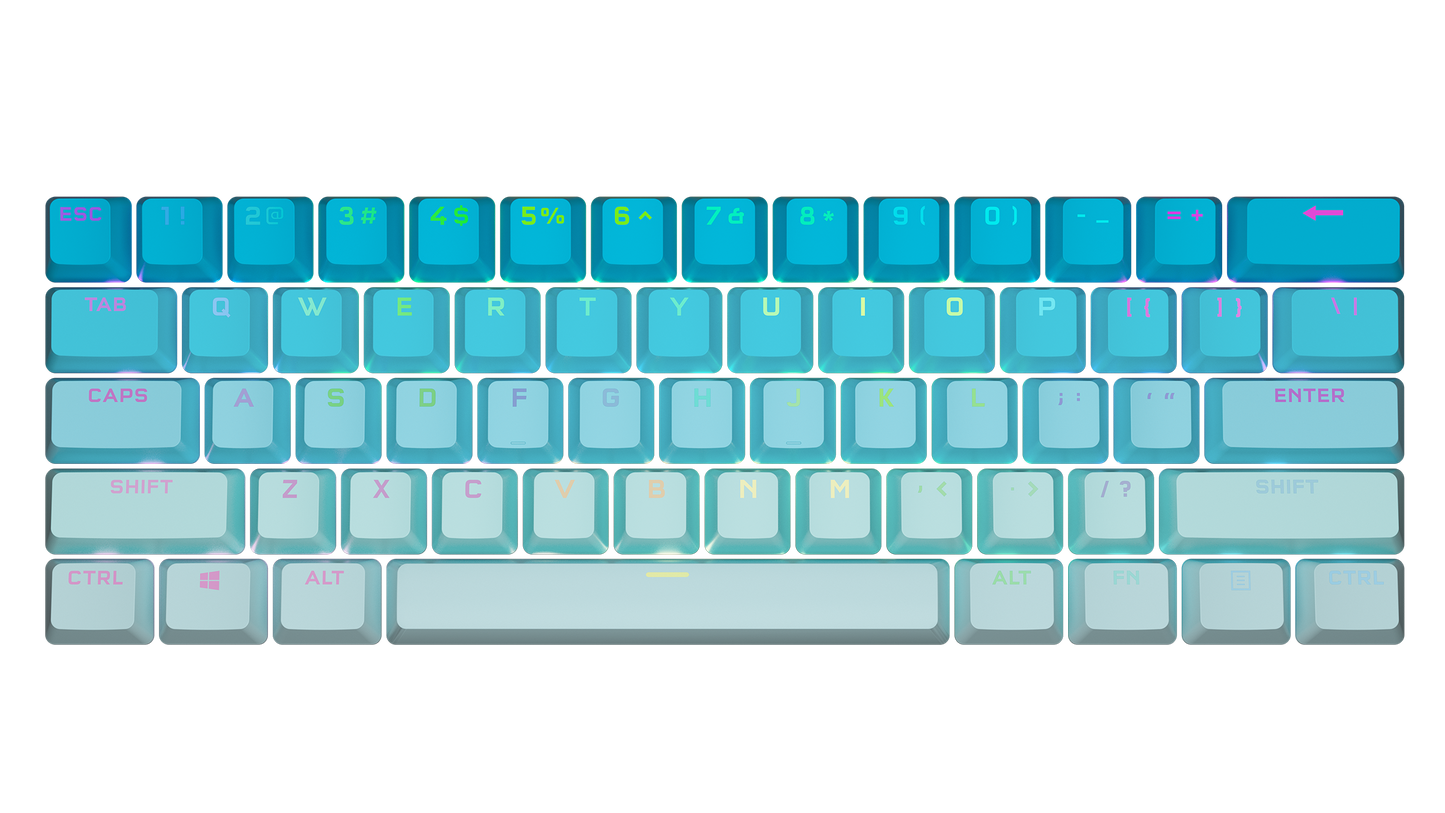 K70 Keycaps - Ethereal Blue