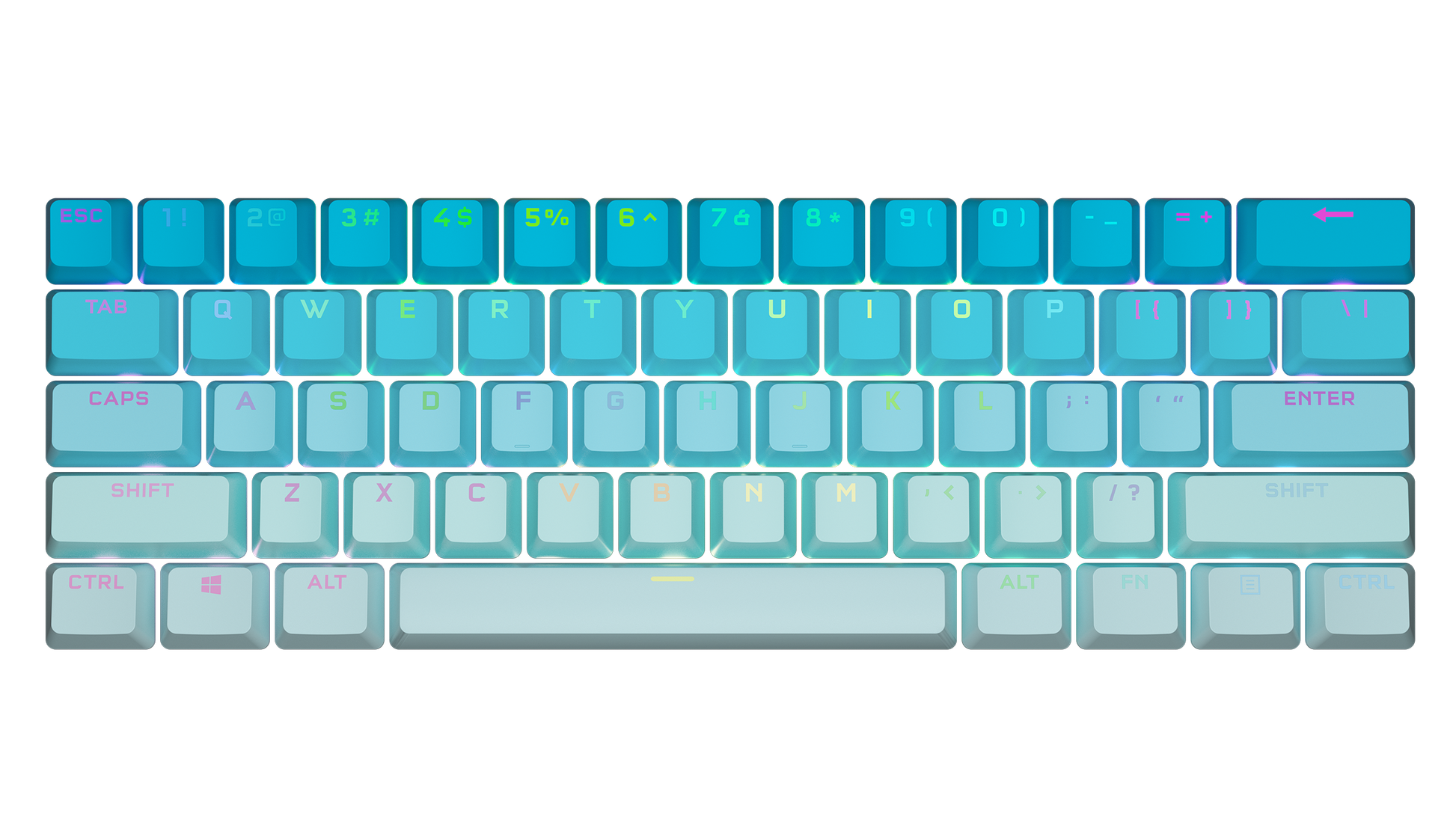 K70 Keycaps - Ethereal Blue