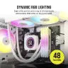 iCUE H150i ELITE LCD XT Display Liquid CPU Cooler, White