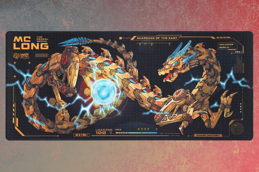 Drop + Dwarf Factory Mc.Long Mecha Desk Mat - Voltage