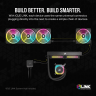 iCUE LINK QX120 RGB 120mm PWM PC Fans Starter Kit with iCUE LINK System Hub - White