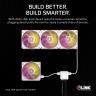 iCUE LINK RX120 MAX RGB 120mm PWM Thick Fans Starter Kit - White