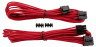 Premium Individually Sleeved EPS12V/ATX12V Cables, Type 4 (Generation 3) - Red