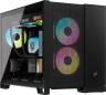 2500D AIRFLOW Mid-Tower Dual Chamber PC Case - Black