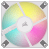iCUE AF120 RGB SLIM 120mm PWM Fluid Dynamic Bearing Fan — White Single Pack