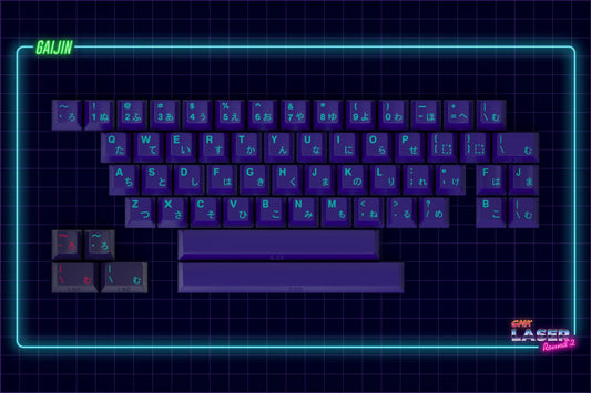 Drop + MiTo GMK Laser Custom Keycap Set - Gaijin