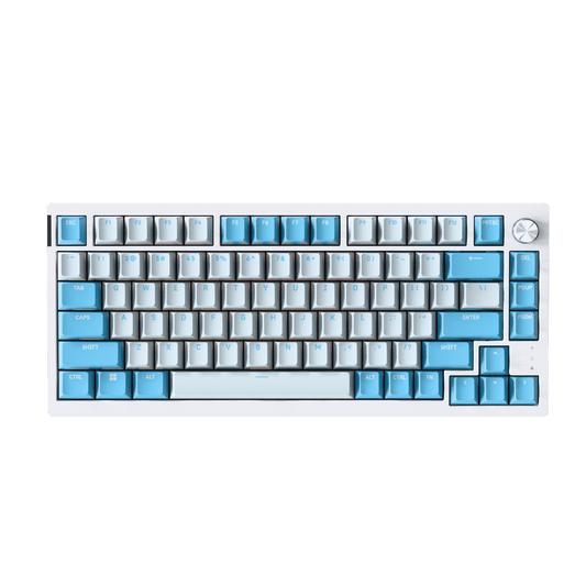 Black K65 Plus - Electric Ice Keycap and Red Switch