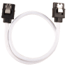 Premium Sleeved SATA 6Gbps 30cm Cable — White