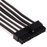 Premium Individually Sleeved ATX 24-Pin Cable Type 4 Gen 4 – White/Black