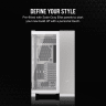 6500X Mid-Tower Dual Chamber PC Case - White/Satin Gray Aluminum
