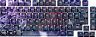 PBT DYE-SUBLIMATED KEYCAP MOD KIT - Sci-Fi Dark - NA Layout