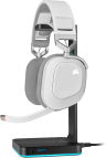 HS80 RGB WIRELESS Premium Gaming Headset with Spatial Audio — White