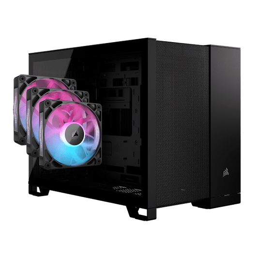 2500D Airflow Case Black with RX120 Triple Starter Kit