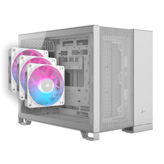 2500D Airflow Case White with RX120 Triple Starter Kit
