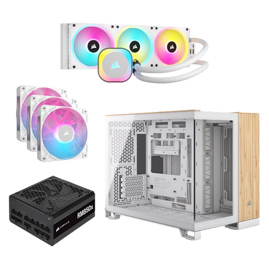 2500X White/Bamboo Wood All-in-One Bundle